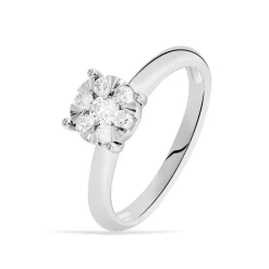Bague Solitaire Dream Or Blanc Diamant