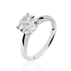 Bague Solitaire Dream Or Blanc Diamant