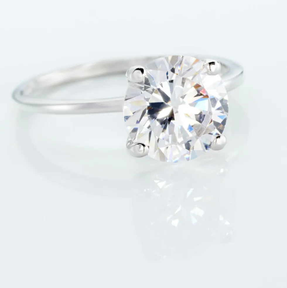 Bague Solitaire Gatiane Argent Oxyde De Zirconium