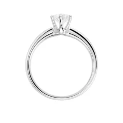 Bague Solitaire Guenolee Or Blanc Diamant