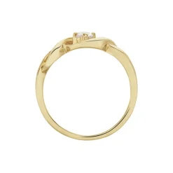 Bague Solitaire Jaume Plaqué Or Oxyde De Zirconium
