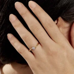 Bague Solitaire Lysia Or Jaune Diamant