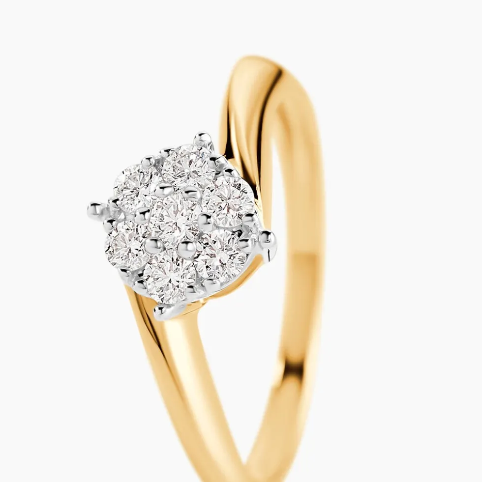 Bague Solitaire Lysia Or Jaune Diamant