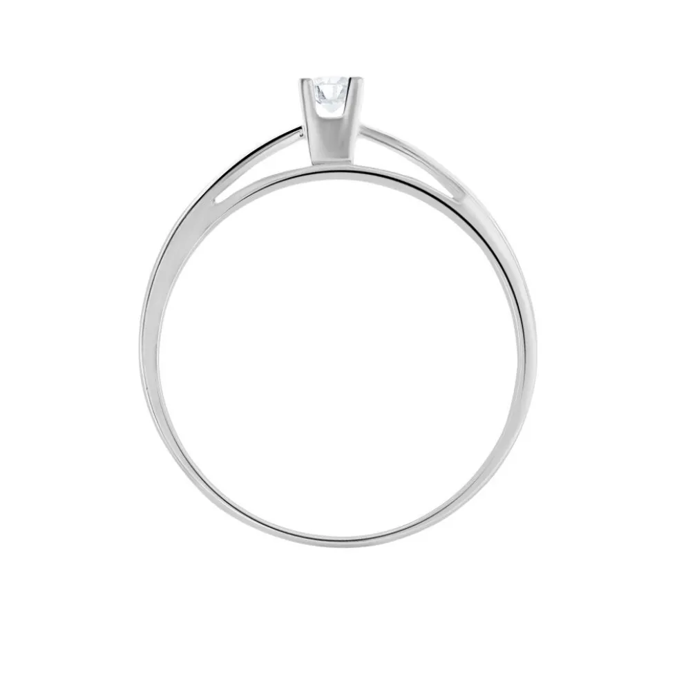 Bague Solitaire Morrigane Or Blanc Diamant