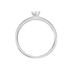Bague Solitaire Natalia Or Blanc Diamant