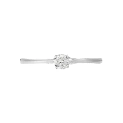 Bague Solitaire Or Blanc Solenia Diamant