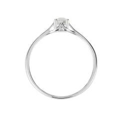 Bague Solitaire Or Blanc Solenia Diamant