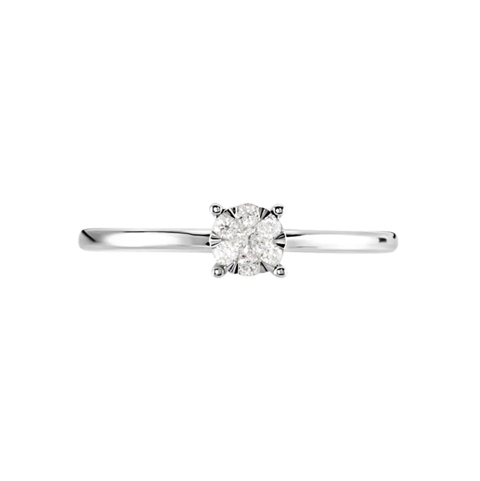 Bague Solitaire Or Blanc Dream Diamants