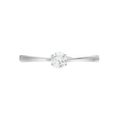 Bague Solitaire Or Blanc Solenia Diamant