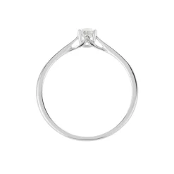 Bague Solitaire Or Blanc Solenia Diamant