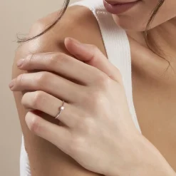 Bague Solitaire Or Blanc Solenia Diamant