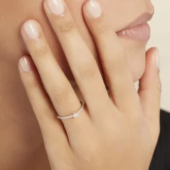 Bague Solitaire Or Blanc Nyala Diamants