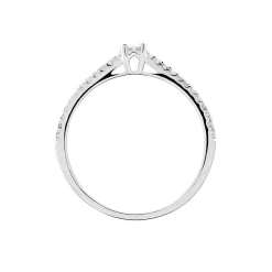 Bague Solitaire Or Blanc Nyala Diamants