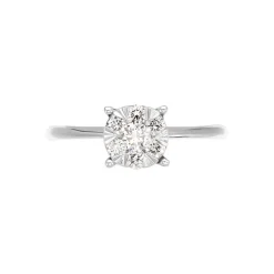 Bague Solitaire Or Blanc Dream Diamants