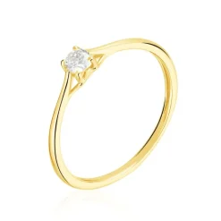 Bague Solitaire Or Jaune Solenia Diamant