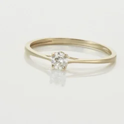 Bague Solitaire Or Jaune Solenia Diamant