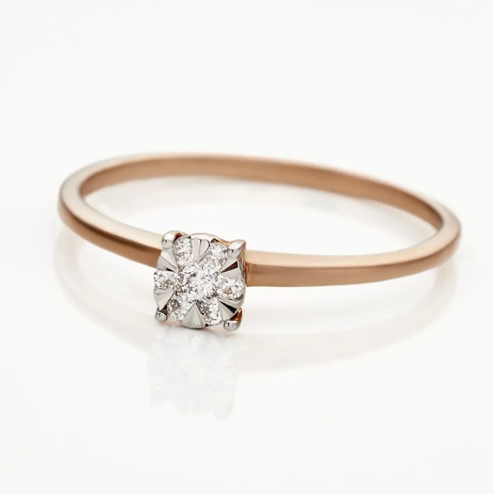 Bague Solitaire Or Rose Dream Diamants