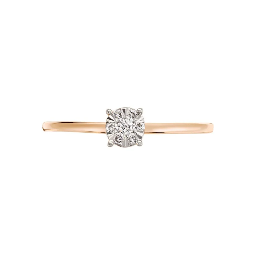 Bague Solitaire Or Rose Dream Diamants