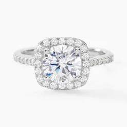 Bague Solitaire Rio Argent Blanc Oxyde De Zirconium