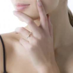 Bague Solitaire Sedonia Or Jaune Oxyde De Zirconium