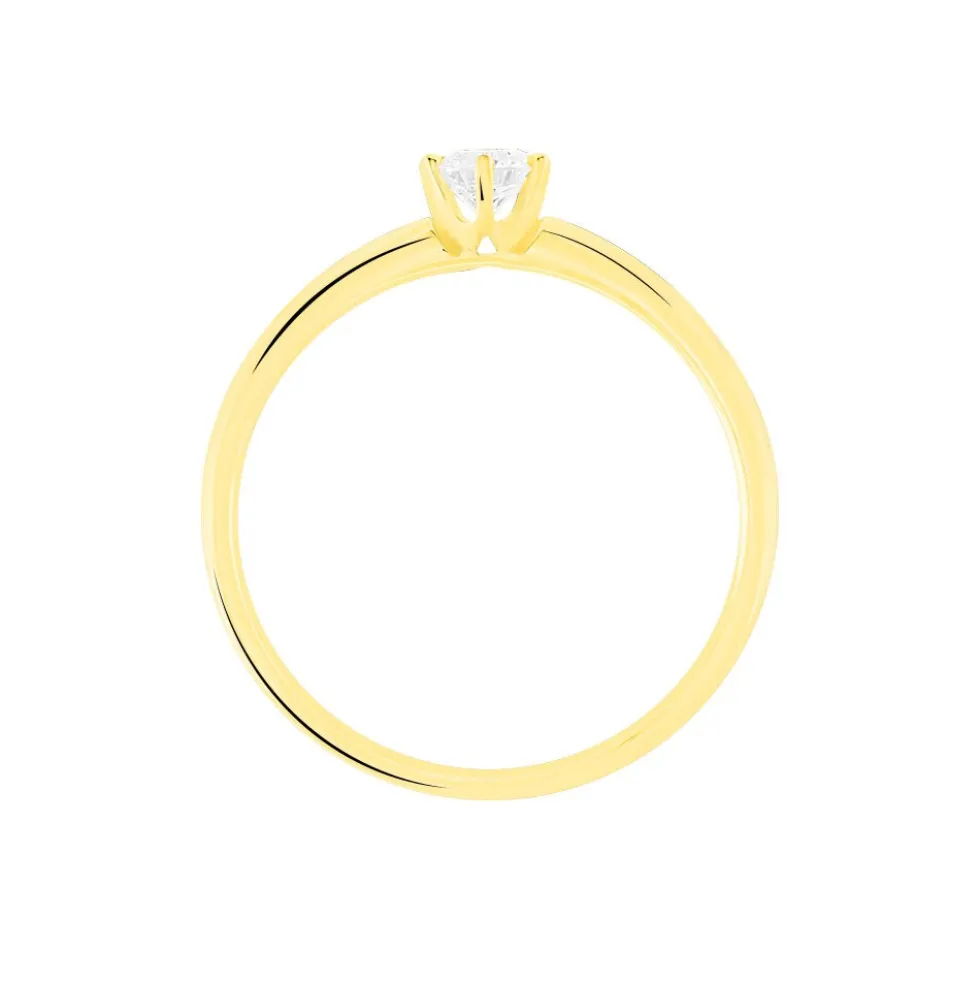Bague Solitaire Seynabou Or Jaune Diamant