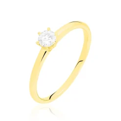 Bague Solitaire Seynabou Or Jaune Diamant