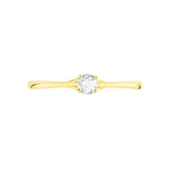 Bague Solitaire Solenia Or Jaune Diamant