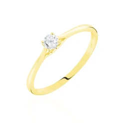 Bague Solitaire Solenia Or Jaune Diamant