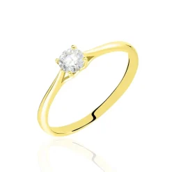 Bague Solitaire Solenia Or Jaune Diamant