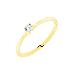Bague Solitaire Solenia Or Jaune Diamant