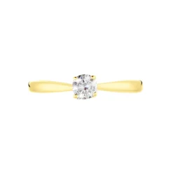 Bague Solitaire Vicoeuria Or Jaune Diamant