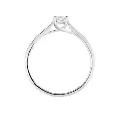Bague Solitaire Vicoeuria Or Blanc Diamant