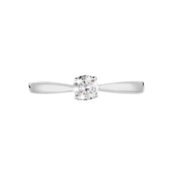Bague Solitaire Vicoeuria Or Blanc Diamant