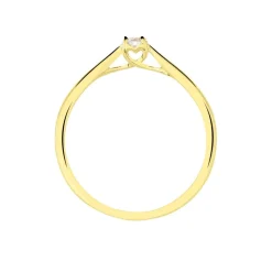 Bague Solitaire Vicoeuria Or Jaune Diamant