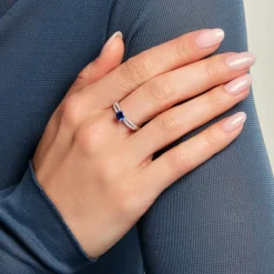 Bague Solitea Argent Blanc Oxyde De Zirconium