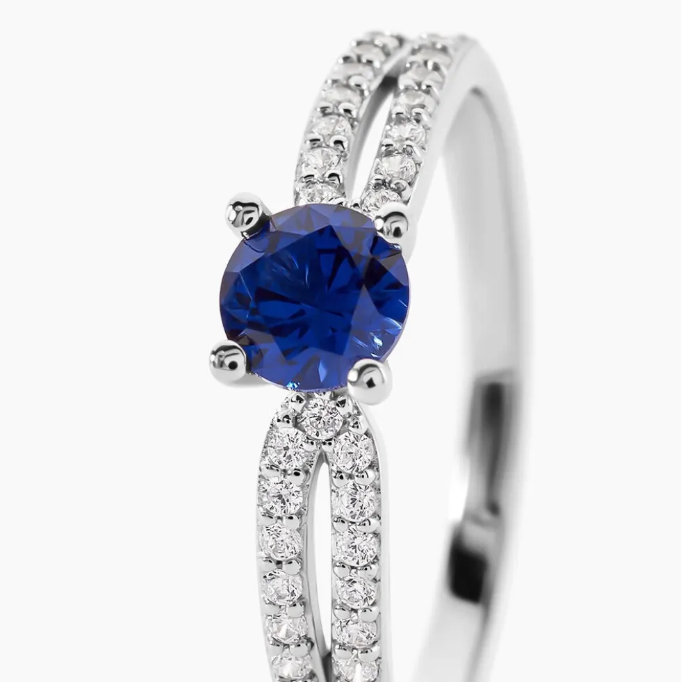 Bague Solitea Argent Blanc Oxyde De Zirconium