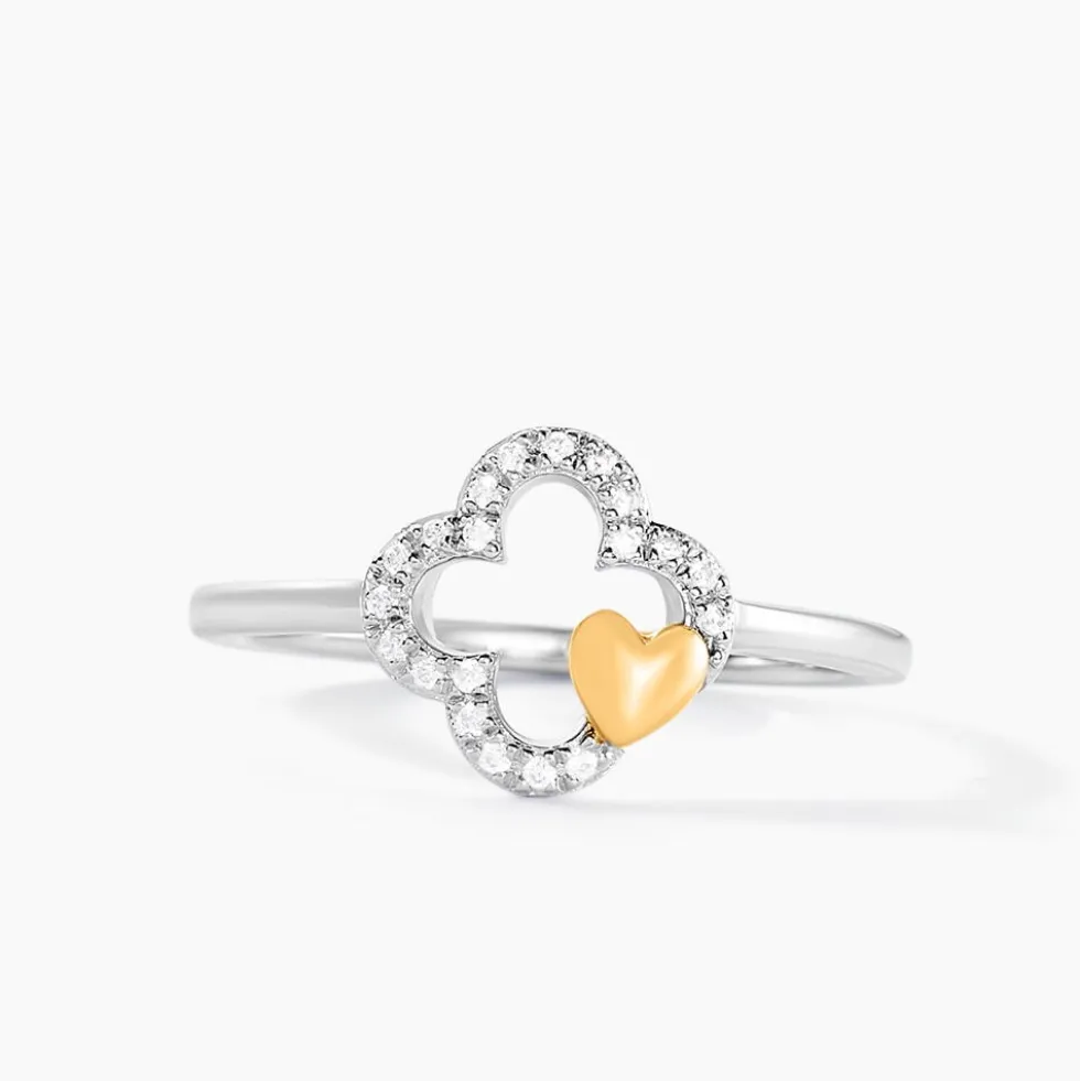 Bague Sorya Or Jaune Argent Blanc Oxyde De Zirconium