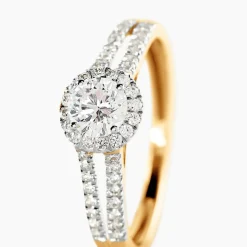 Bague Sosanna Ld Or Jaune Diamant Synthétique