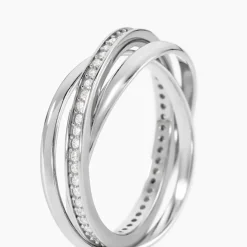 Bague Tahti Argent Blanc Oxyde De Zirconium