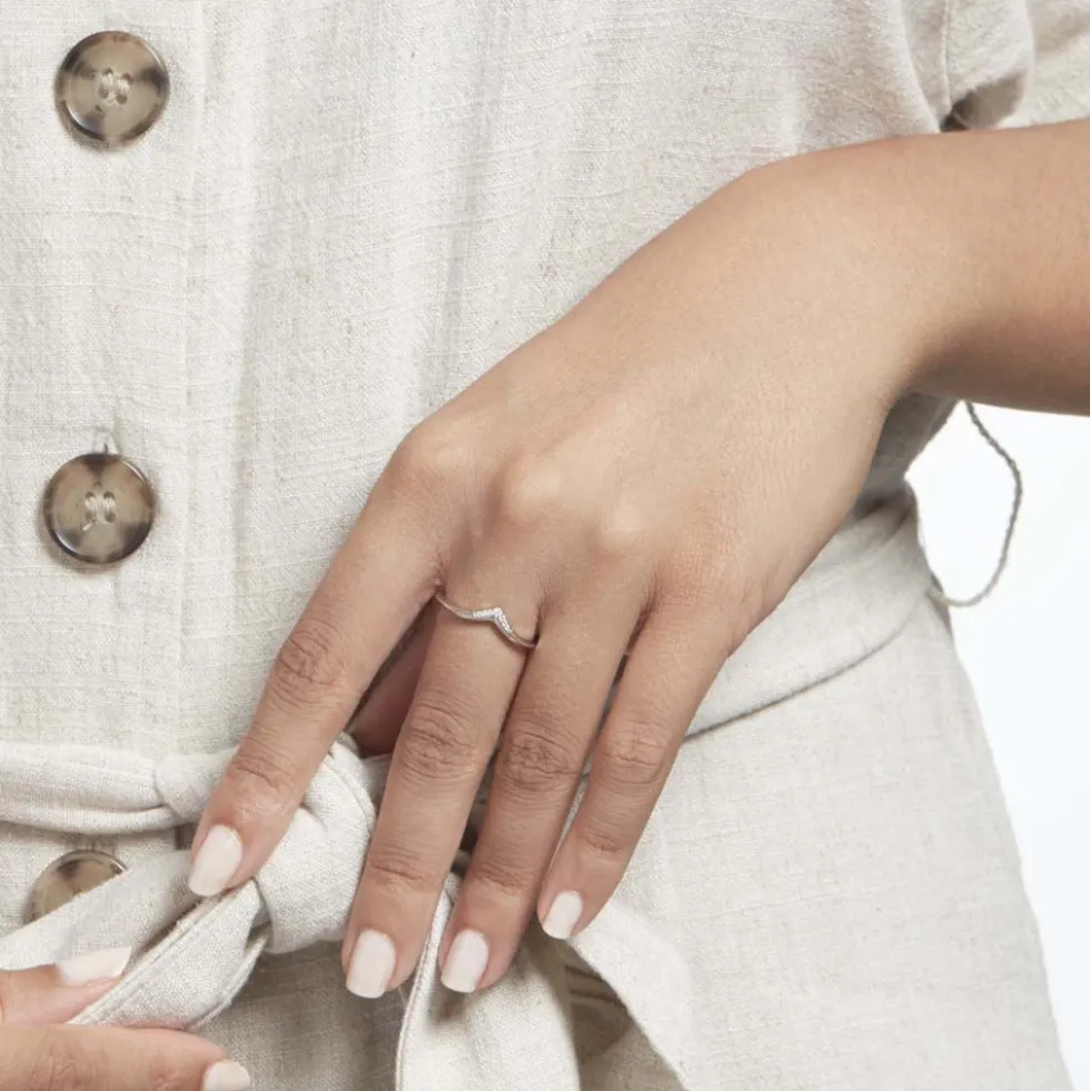 Bague Tami Argent Blanc Oxyde De Zirconium