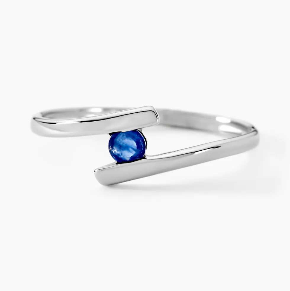 Bague Tamyra Or Blanc Saphir
