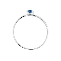 Bague Tanissia Or Blanc Saphir Et Diamant