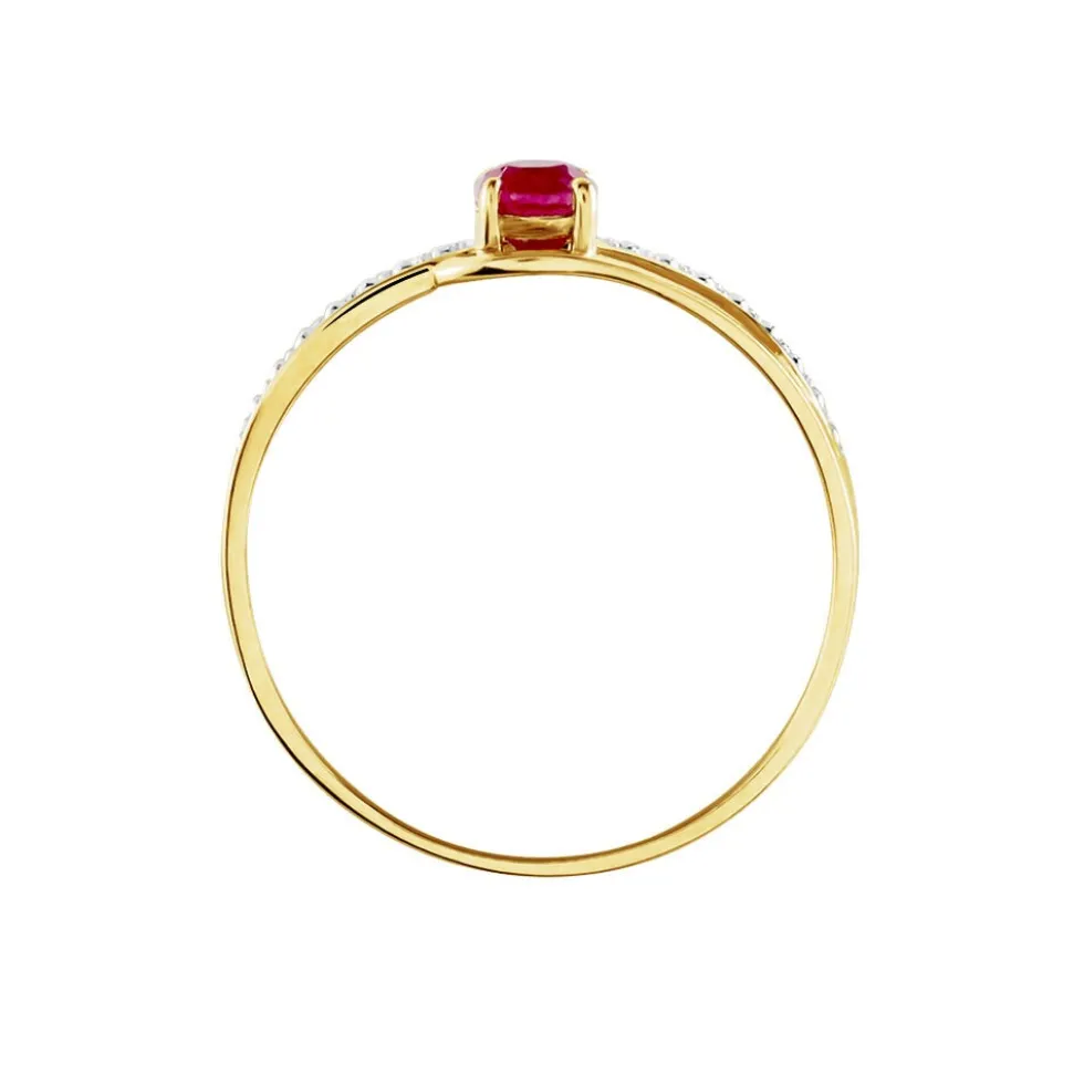Bague Tanissia Or Jaune Rubis