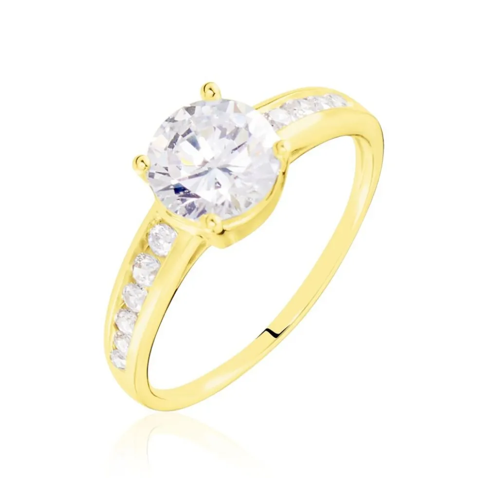 Bague Tatjana Or Jaune Oxyde De Zirconium