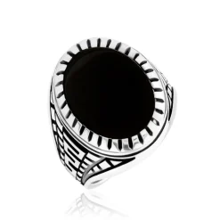 Bague Thimeo Argent Blanc Onyx