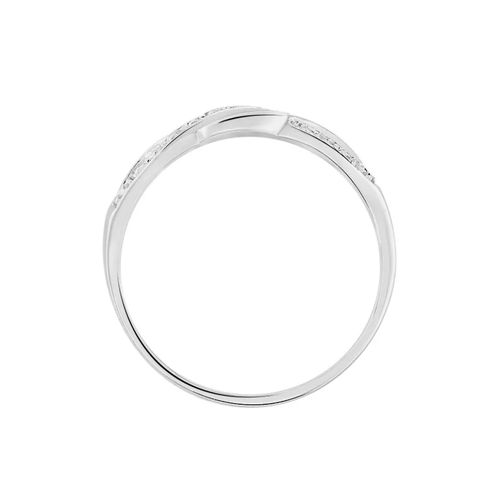 Bague Vaguelette Or Blanc Diamant