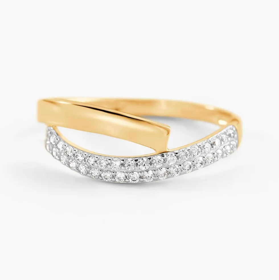 Bague Vero Or Jaune Oxyde De Zirconium