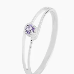 Bague Veroucha Or Blanc Amethyste