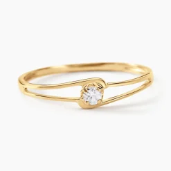 Bague Veroucha Or Jaune Oxyde De Zirconium
