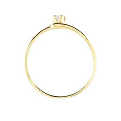 Bague Veroucha Or Jaune Oxyde De Zirconium